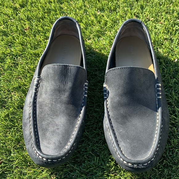 Cole Haan Men's Driving Moccasin Black Suede Size 8 - Picture 3 of 7